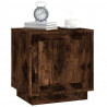 Mesitas noche 2 uds madera contrachapada roble humo 44x35x45 cm 4