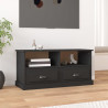 Mueble para TV madera contrachapada negro 93x35.5x45 cm 1