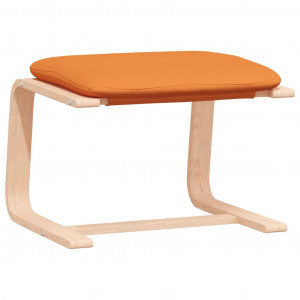 Reposapiés de tela amarillo oscuro 51x41x40 cm H