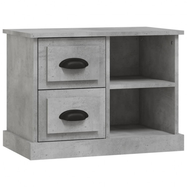 Mesa de cabeceira 60x35.5x45 cm cinzento cimento M 2