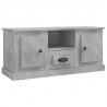 Mueble de TV madera contrachapada gris hormigón 100x35.5x45 cm 2