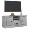 Mueble de TV madera contrachapada gris hormigón 100x35.5x45 cm 4