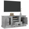 Mueble de TV madera contrachapada gris hormigón 100x35.5x45 cm 5