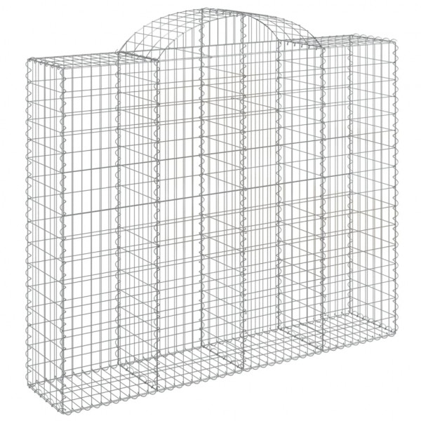 Cestos gabião arqueados 7pcs 200x50x160/180cm ferro galvanizado M 3