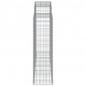 Cestos gabião arqueados 5pcs 200x50x140/160cm ferro galvanizado 5