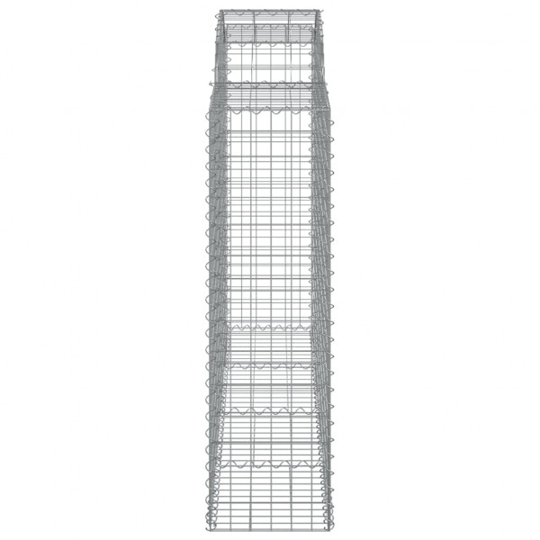 Cestos gabião arqueados 6pcs 200x50x140/160cm ferro galvanizado M 5