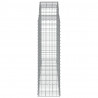 Cestos gabião arqueados 6pcs 200x50x140/160cm ferro galvanizado 5