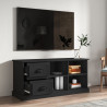 Mueble de TV madera contrachapada negro 102x35.5x47.5 cm 3
