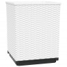 Vasos/floreiras 2 pcs 30x30x37 cm polipropileno branco 4