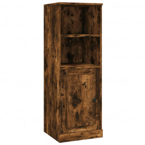 Aparador alto madera contrachapada roble humo 36x35.5x103.5 cm H