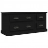 Mueble para TV madera contrachapada negro 100x35.5x45 cm 2