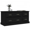 Mueble para TV madera contrachapada negro 100x35.5x45 cm 4