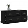 Mueble para TV madera contrachapada negro 100x35.5x45 cm 5