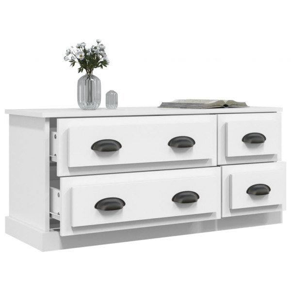 Móvel de TV 100x35.5x45 cm derivados de madeira branco M 2