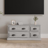 Mueble para TV madera contrachapada gris Sonoma 100x35.5x45 cm 1