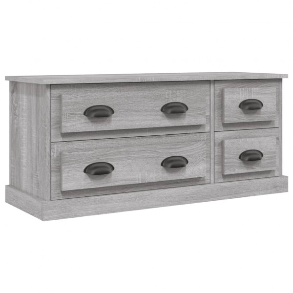 Mueble para TV madera contrachapada gris Sonoma 100x35.5x45 cm M 2