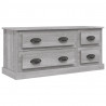 Mueble para TV madera contrachapada gris Sonoma 100x35.5x45 cm 2