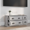 Mueble para TV madera contrachapada gris Sonoma 100x35.5x45 cm 3