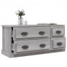 Mueble para TV madera contrachapada gris Sonoma 100x35.5x45 cm 5