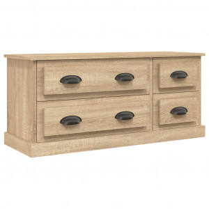 Mueble para TV madera contrachapada roble Sonoma 100x35.5x45 cm H