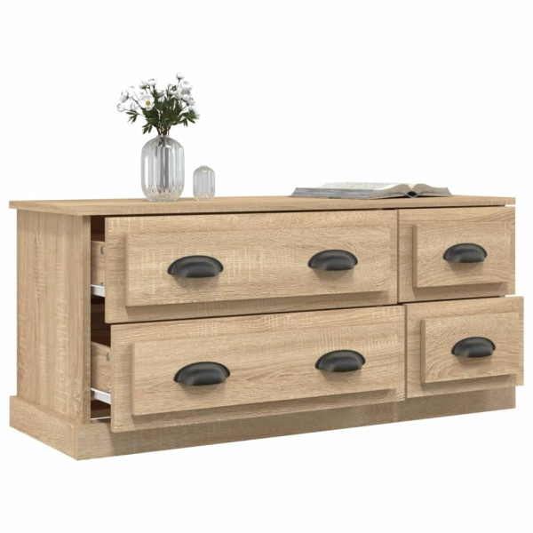 Mueble para TV madera contrachapada roble Sonoma 100x35.5x45 cm M 5