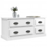 Móvel de TV 100x35.5x45 cm derivados madeira branco brilhante 4