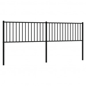 Cabeceira de cama 200 cm metal preto H