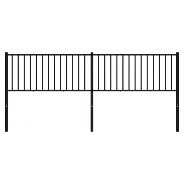 Cabeceira de cama 200 cm metal preto M 3