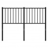 Cabecero de metal negro 120 cm 3