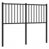 Cabeceira de cama 120 cm metal preto 5