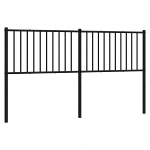 Cabeceira de cama 160 cm metal preto H