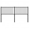 Cabecero de metal negro 160 cm 3