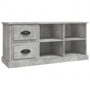 Mueble de TV madera contrachapada gris hormigón 102x35.5x47.5cm H