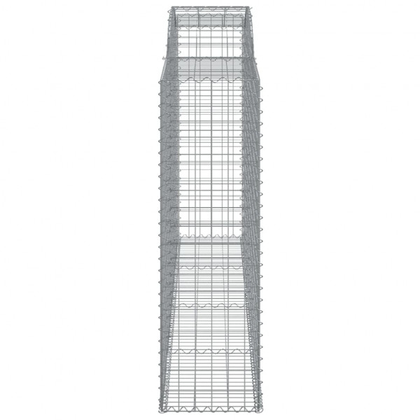 Cestos gabião arqueados 12 pcs 300x50x160/180 ferro galvanizado M 5