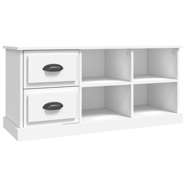 Mueble para TV madera contrachapada blanco 102x35.5x47.5 cm M 2