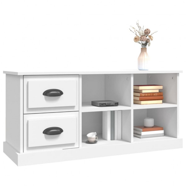 Mueble para TV madera contrachapada blanco 102x35.5x47.5 cm M 4