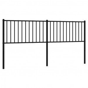 Cabeceira de cama 180 cm metal preto H