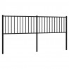 Cabeceira de cama 180 cm metal preto 2