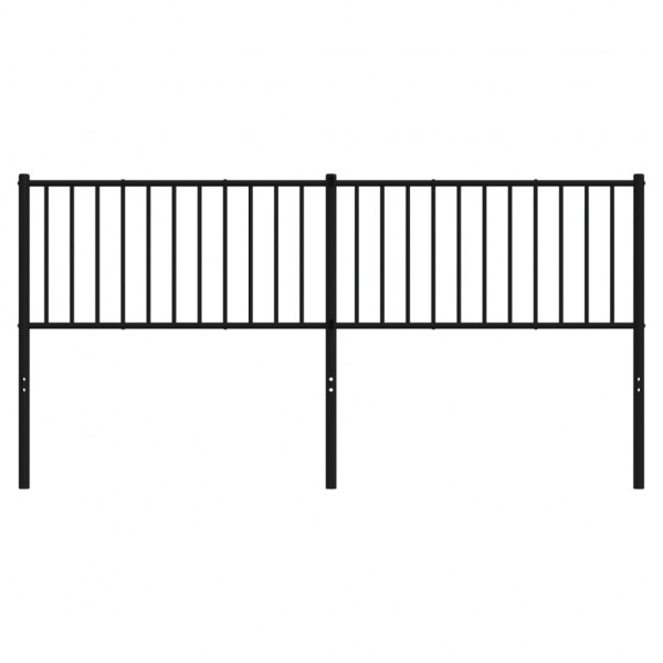 Cabeceira de cama 180 cm metal preto M 3
