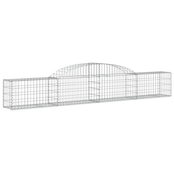 Cestos gabião arqueados 2 pcs 300x30x40/60 cm ferro galvanizado M 3