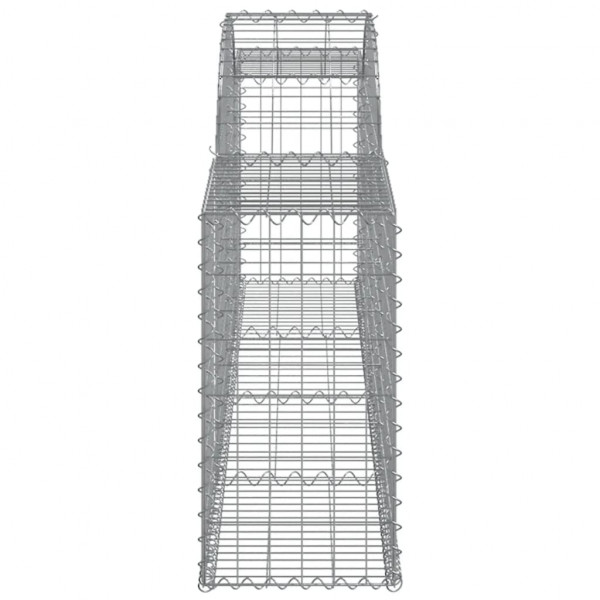 Cestos gabião arqueados 10pcs 300x30x60/80 cm ferro galvanizado M 5