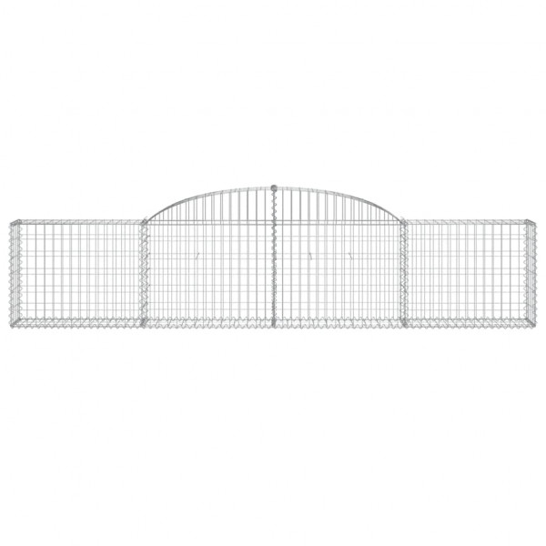Cestos gabião arqueados 11pcs 300x30x60/80 cm ferro galvanizado M 4