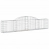 Cestos gabião arqueados 13pcs 300x30x60/80 cm ferro galvanizado 3