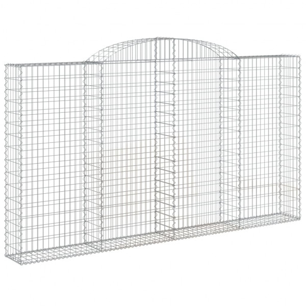 Cestos gabião arqueados 7pcs 300x30x160/180cm ferro galvanizado M 3