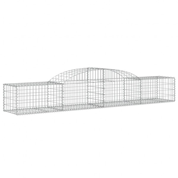 Cestos gabião arqueados 10pcs 300x50x40/60 cm ferro galvanizado M 3