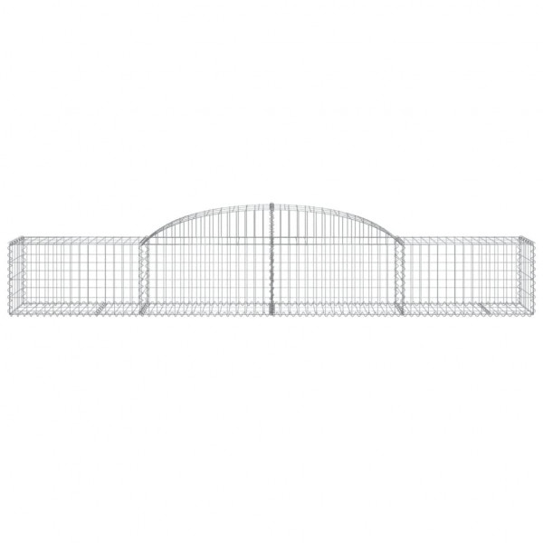 Cestos gabião arqueados 10pcs 300x50x40/60 cm ferro galvanizado M 4