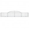 Cestos gabião arqueados 10pcs 300x50x40/60 cm ferro galvanizado 4
