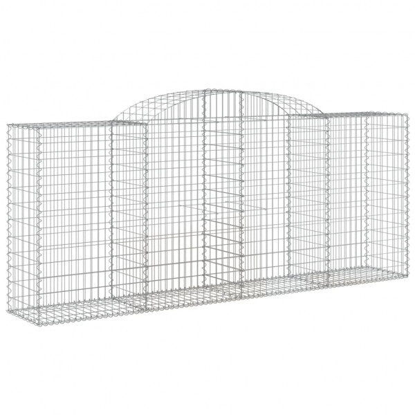 Cestos gabião arqueados 2pcs 300x50x120/140cm ferro galvanizado M 3