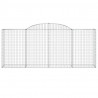 Cestos gabião arqueados 12pcs 300x50x120/140 cm ferro galvaniz. 4