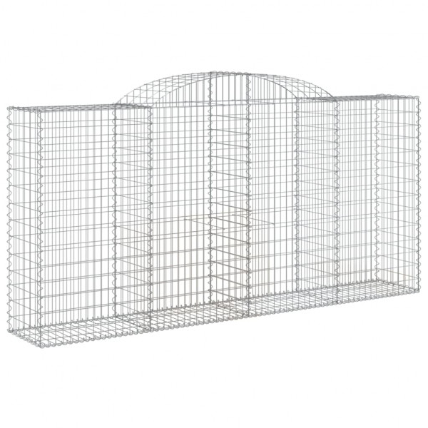 Cestos gabião arqueados 7pcs 300x50x140/160cm ferro galvanizado M 3
